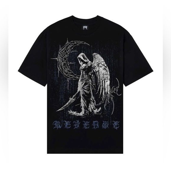 SCYTHE TEE BLACK/BLUE - Picture 1 of 4